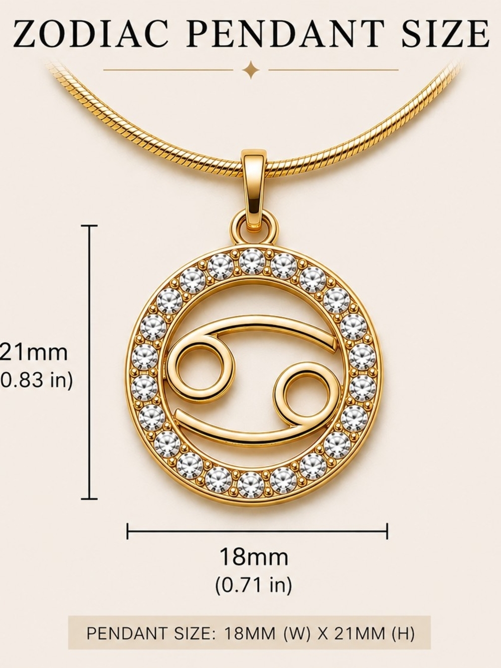 Aries Zodiac Crystal Necklace Celestial Astrology Jewelry March April Birthday - Picture 4 of 4